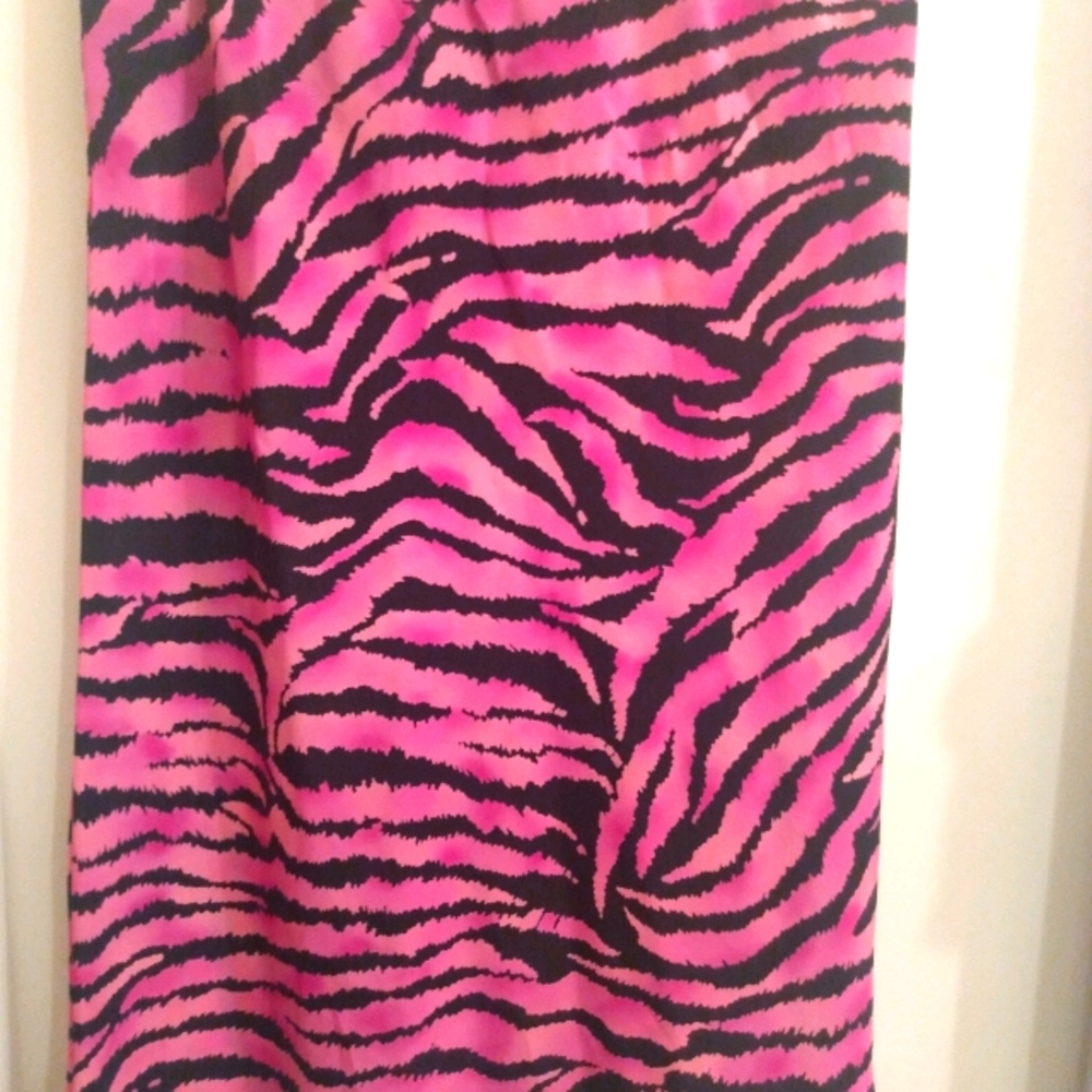 Charlotte Russe Pink Tiger Stripe Skirt
